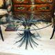 Table basse dite Coco Chanel gerbes de blé années 70