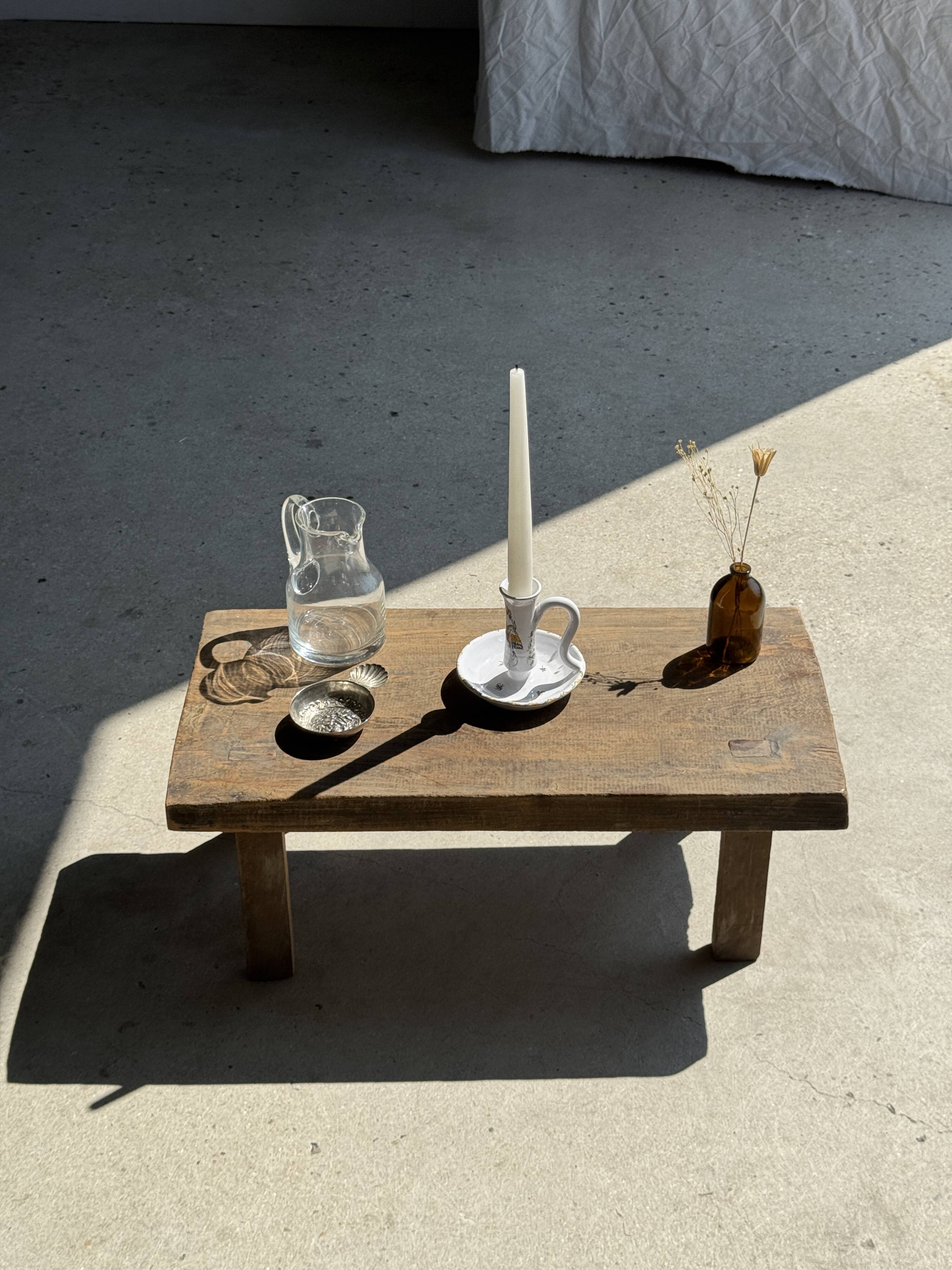 Small terracotta hand candle holder Moustiers H11.5 D12