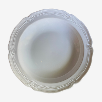 Plat creux en porcelaine fine de Limoges de chez Bernardaud de 29 cm de diamètre