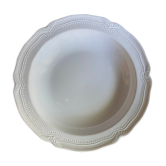 Plat creux en porcelaine fine de Limoges de chez Bernardaud de 29 cm de diamètre