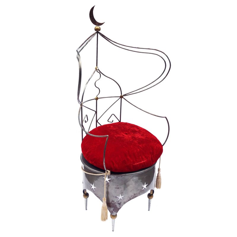 Armchair throne called Roxanne Princess of the Djinns by Sylvie Corrette
