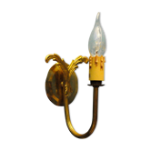 Art nouveau style brass wall lamp