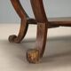 Ancient Empire desk in walnut with marble top, Italy, 19th century.