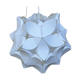 Suspension boule fleurs style seventies
