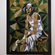 Lithograph by Matias Urieta - 'Mujer Exotica' - numbered 10/15 - 1998