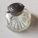 Glass and metal inkwell