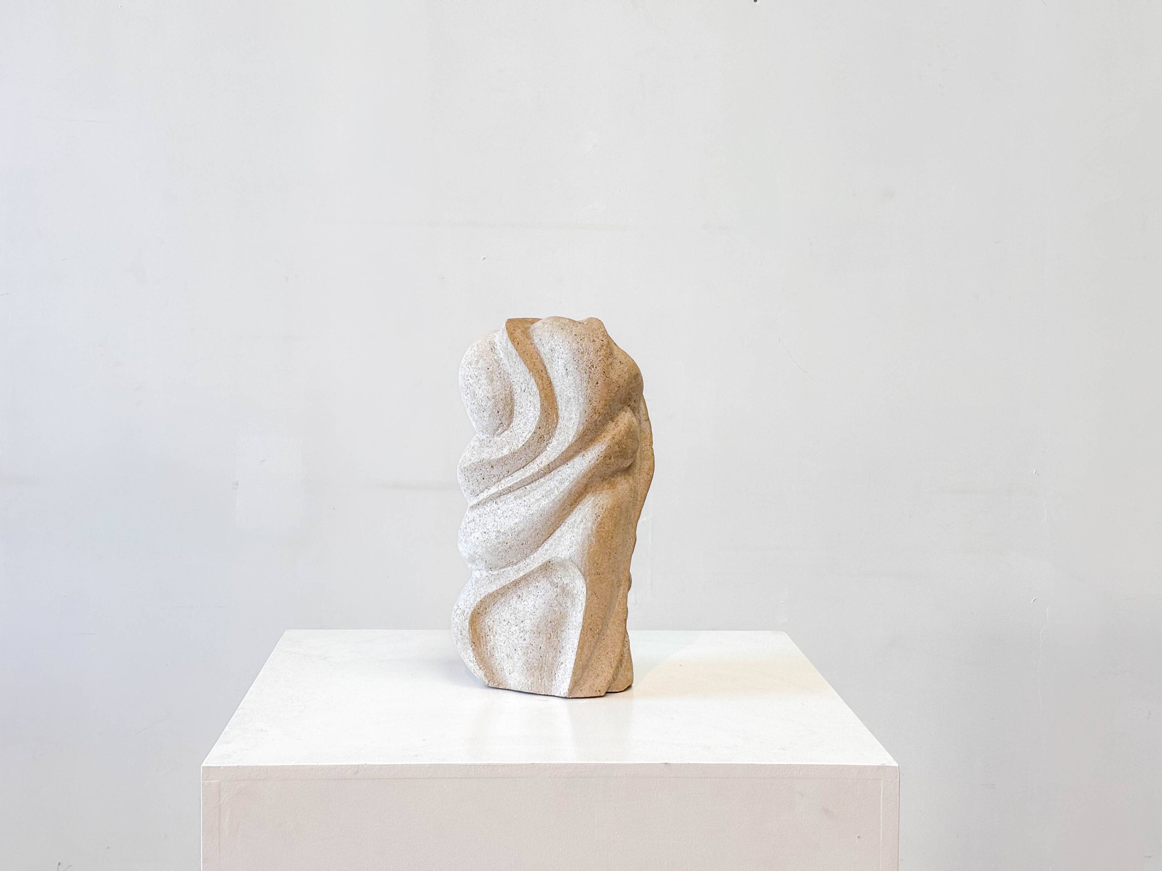 1980s Belgian sandstone sculpture