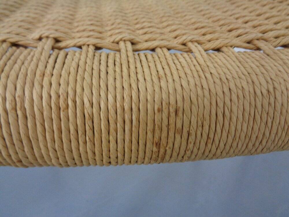 Model 77 Dining Chair in Teak and Papercord by Niels Otto Møller for J.L. Møllers, 1960s