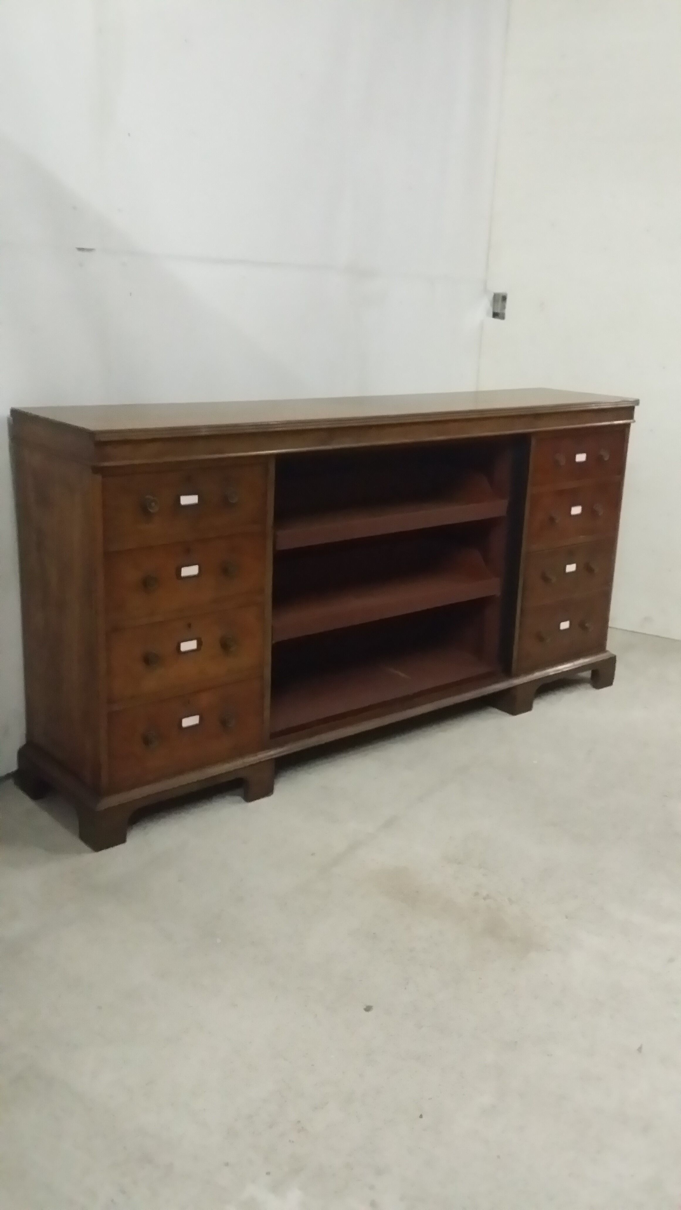 English herbalist's drawer cabinet