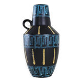 Ceramic vase, German design, 1980s, manufacturer: West Germany