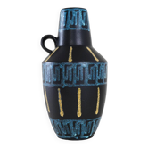 Ceramic vase, German design, 1980s, manufacturer: West Germany