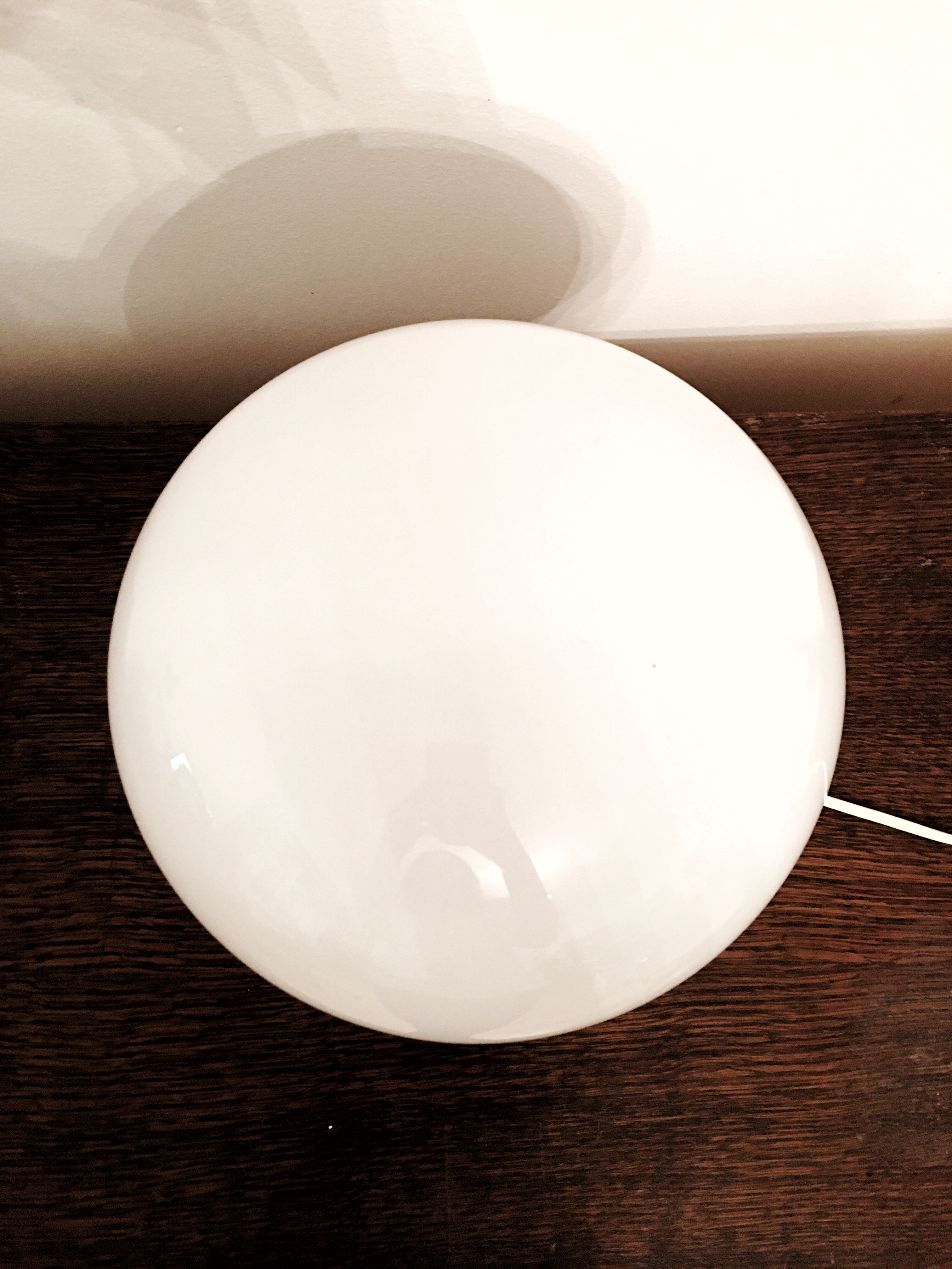White Glass Table Lamp by Ivan Jakes, 1960s