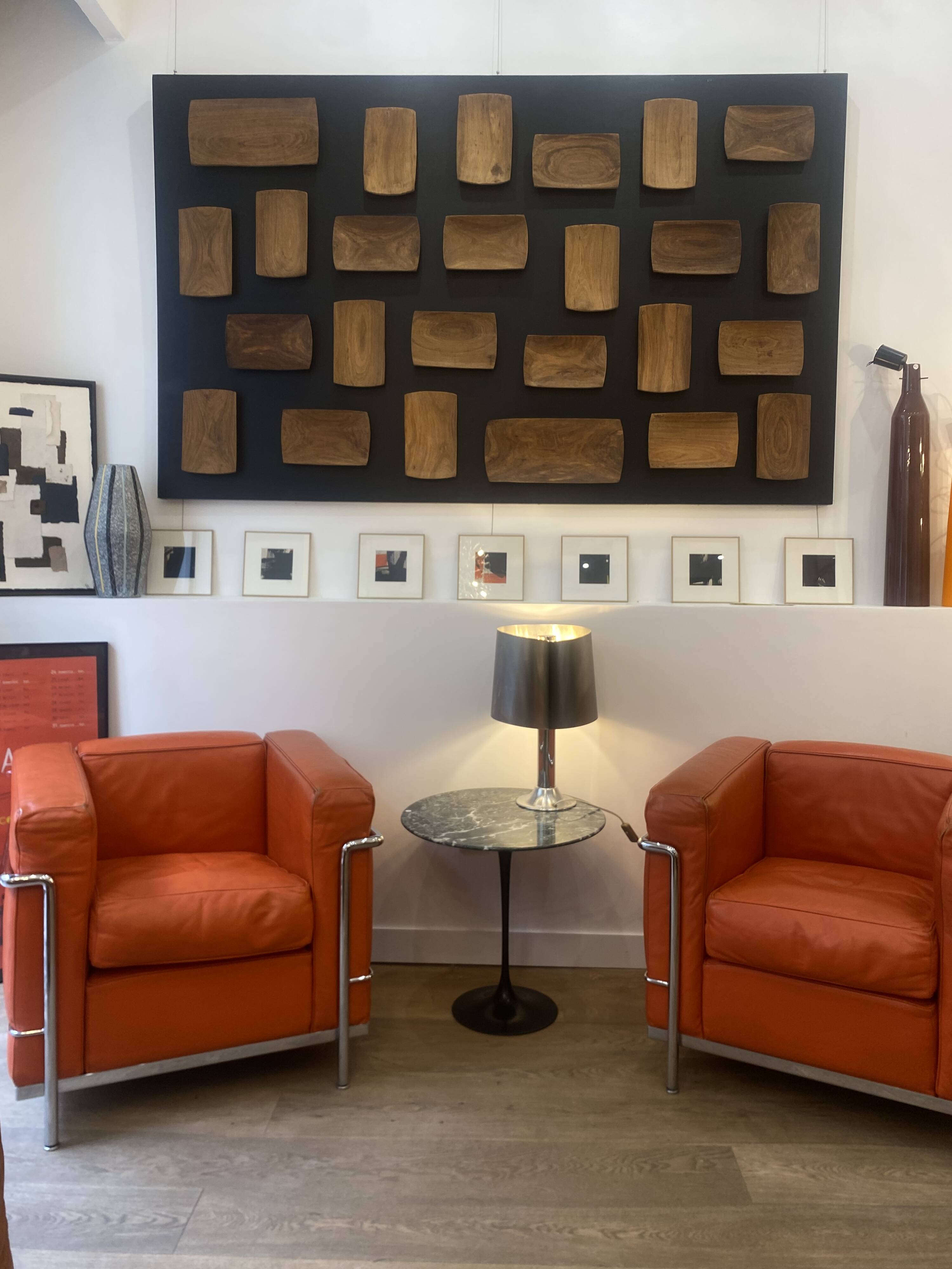 Fauteuils lc2 le corbusier par cassina