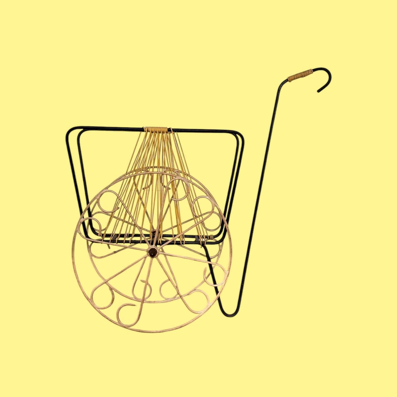 Vintage Scoubidou Magazine Rack 60's