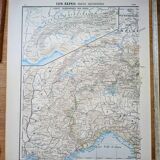 Printed in 1900, The Western Alps.