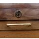 Old binder with double curtain vintage 1950 wooden