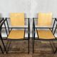 Série de 4 chaises minimaliste 1980 design italy