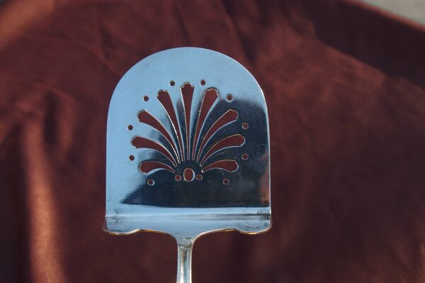 Christofle marot coquille - pelle à asperges en métal argenté