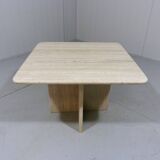 Travertine coffee table side table 1970’s
