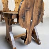 Set of 6 Savoyard chairs, 1950