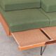 Green folding bench sofa by UP Zavody 1970