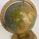 Vintage 1920 terrestrial globe world map metal USA - 25 cm