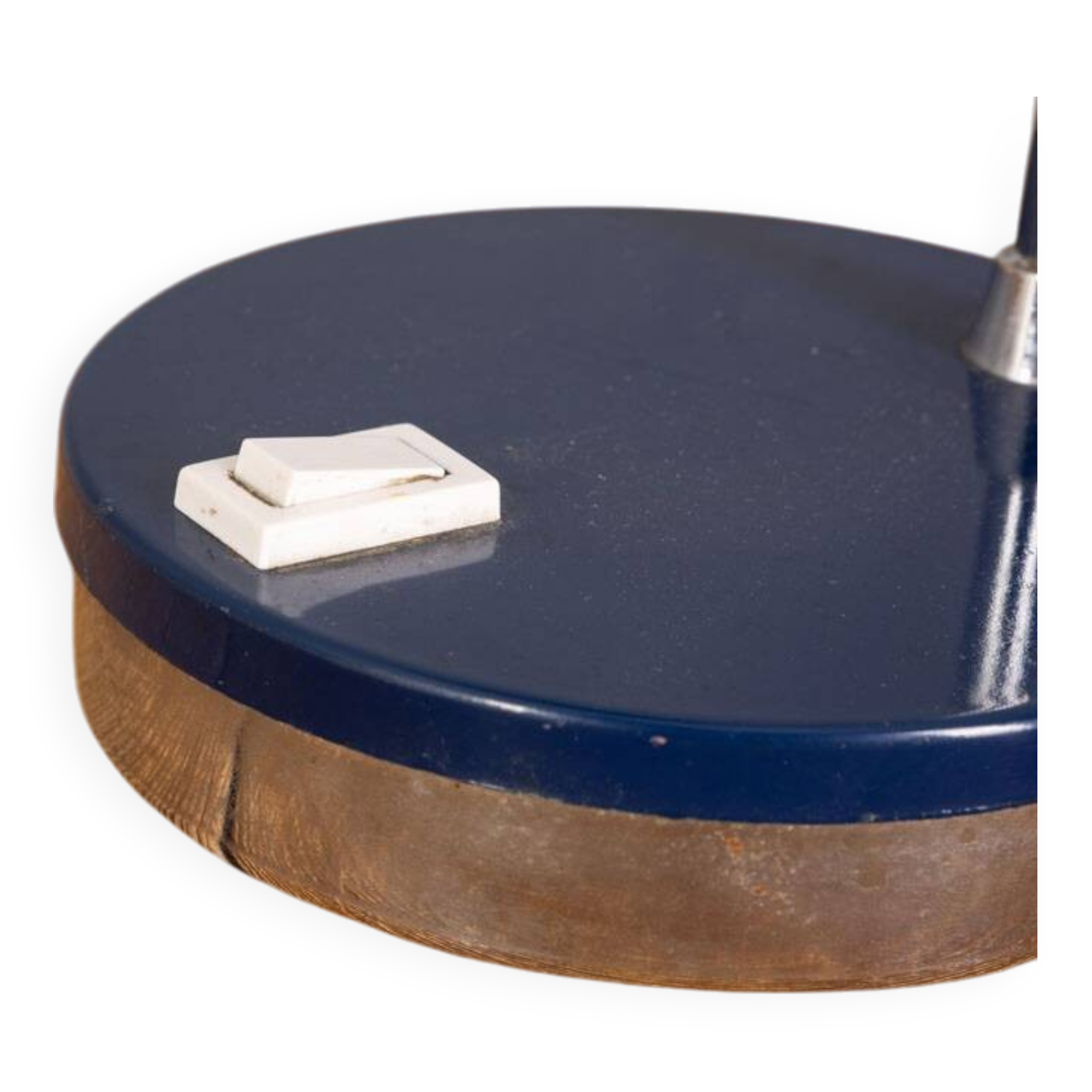 Vintage Blue Table Lamps 70s mod "Eye Ball" Design Goffredo Reggiani