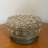 Vintage ceiling lamp glass globe molded