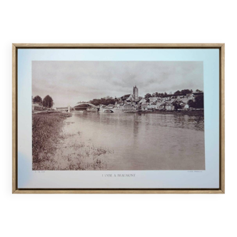 Beaumont-sur-Oise, photo plate printed in 1934.