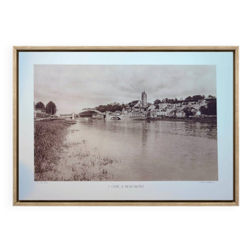 Beaumont-sur-Oise, photo plate printed in 1934.