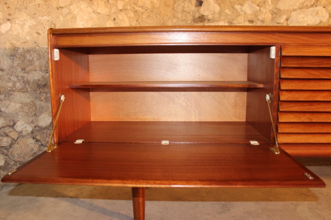 Sideboard vintage in teak and Rosewood, Scandinavian style by White & Newton