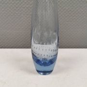 Vase finlandais en verre bleu