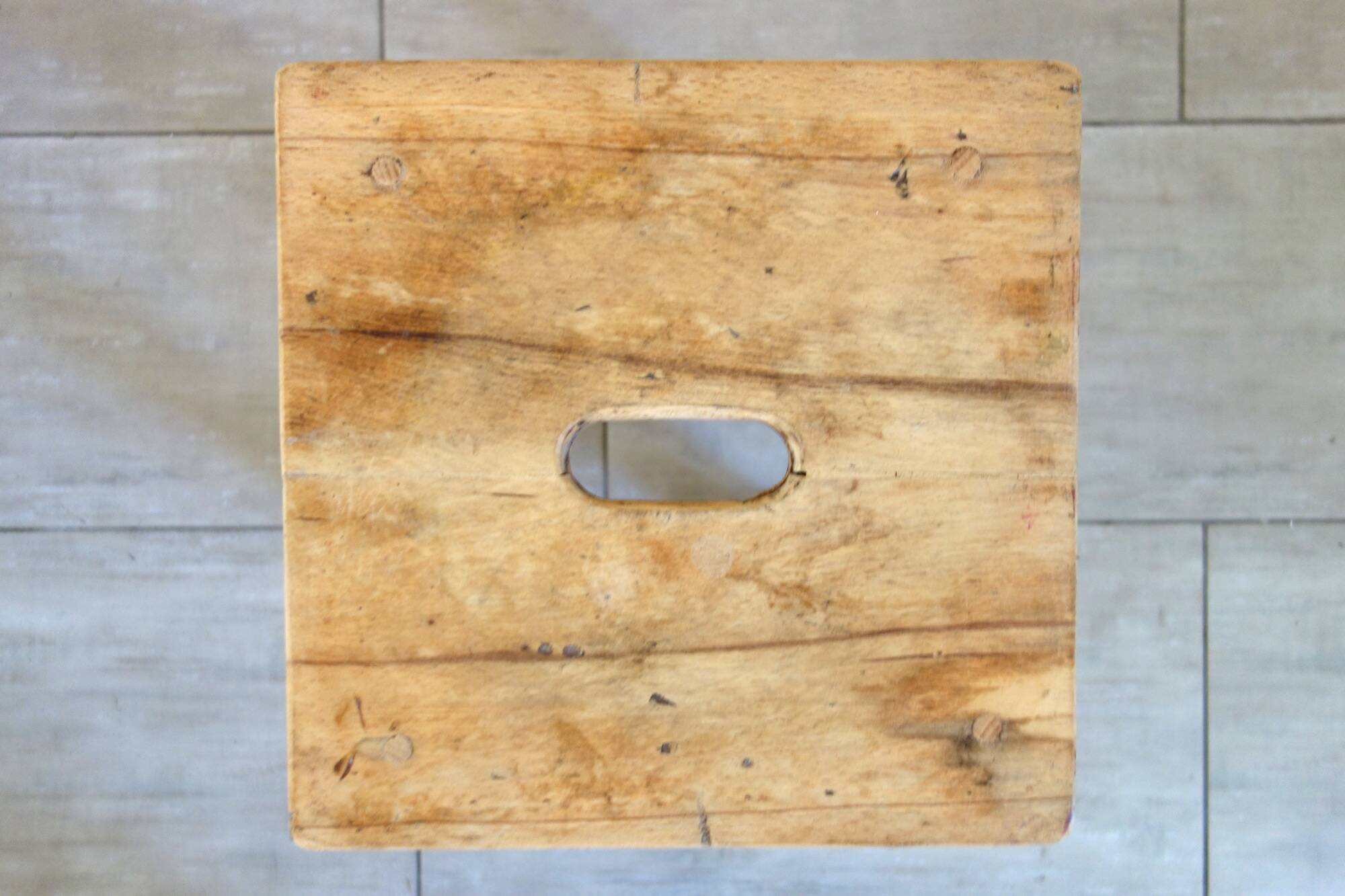 Antique PTT workshop stool