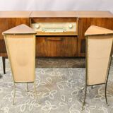 Vintage Schaub Lorenz Enfilade Hifi with its Two Speakers