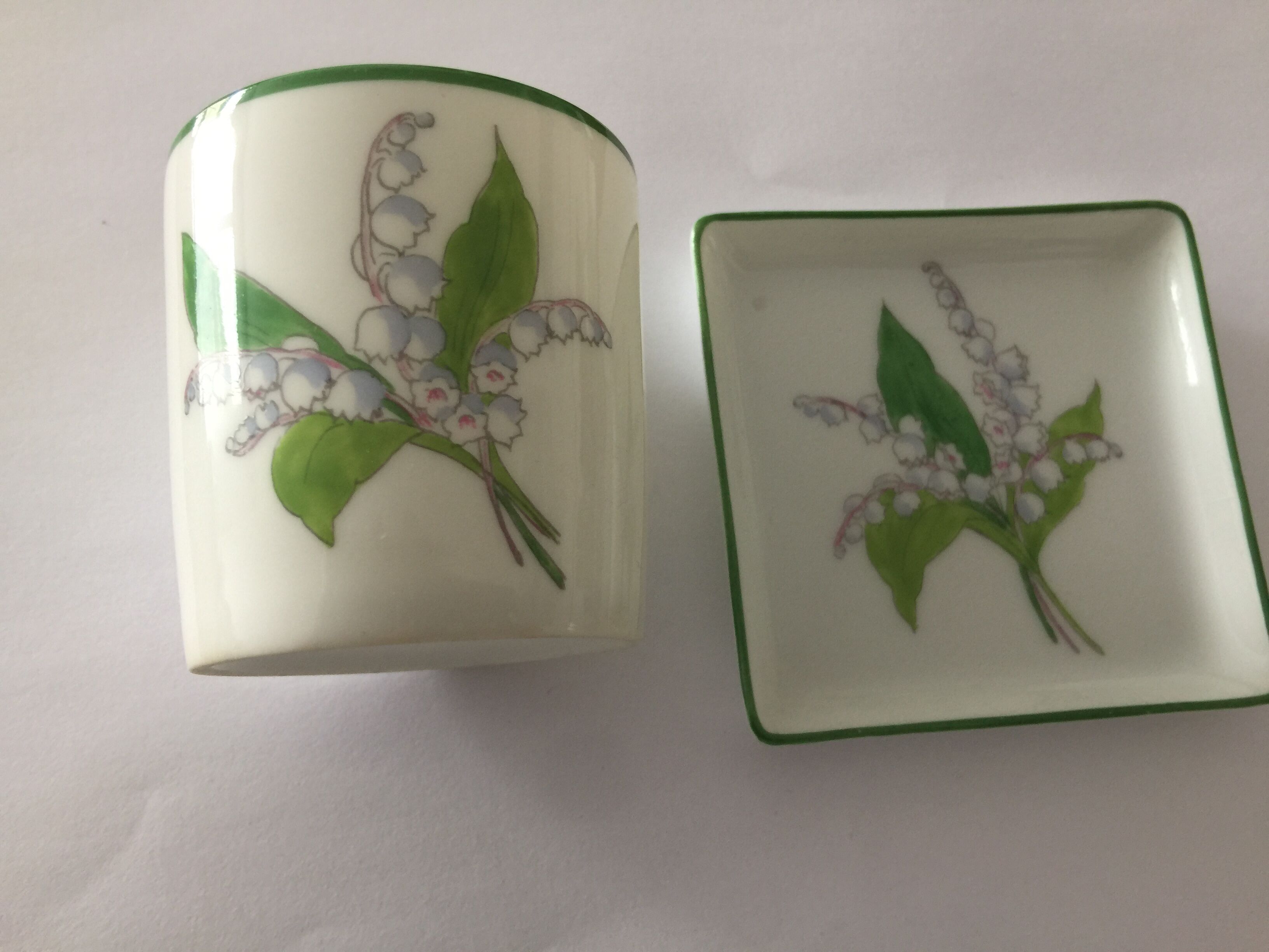 Muguet Christian Dior coffee cup and saucer
