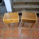 Pair of oak bedside tables from the 1960s.
