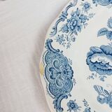 Ridgway Staffordshire oval flat, Windsor blue