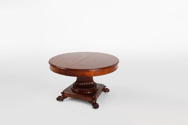 Table à manger anglaise ancienne extensible de style victorien, vers 1830