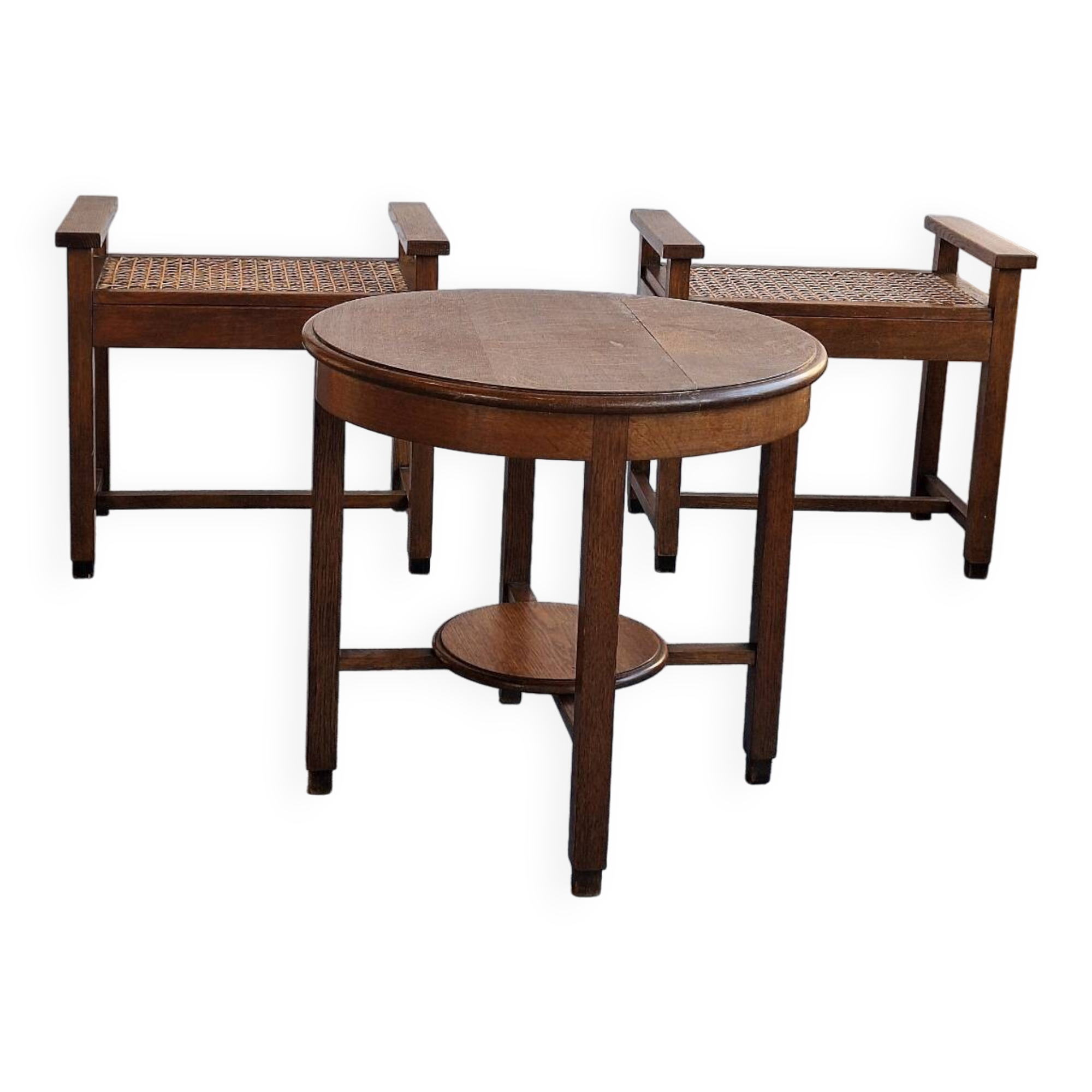Amsterdam School/Art Deco Hallway Furniture Set, 1930s