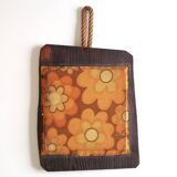 Miroir de forme libre en bois, années 70