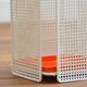 Modernist perforated metal umbrella stand from the 60s/70s