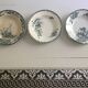 Set of 3 old plates