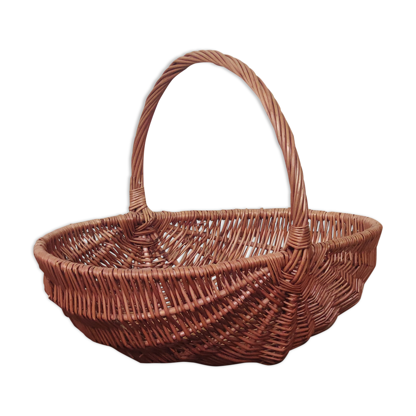Vintage wicker basket
