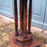 Wooden pedestal table
