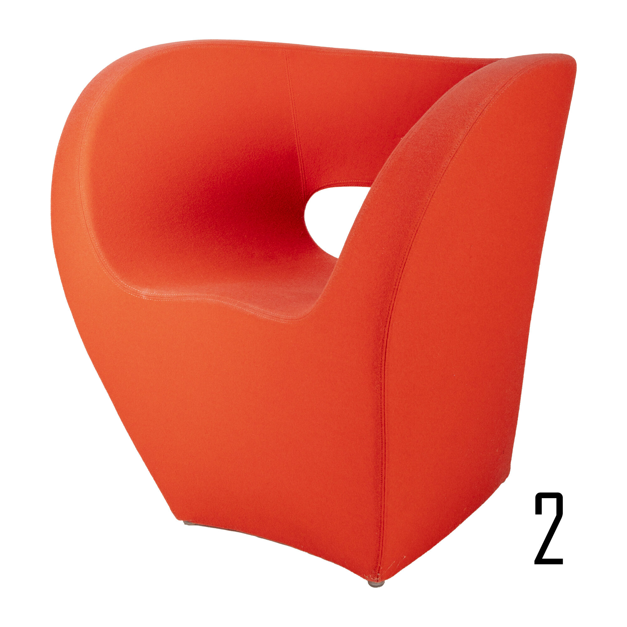 Red Little Albert Armchair by Ron Arad for Moroso