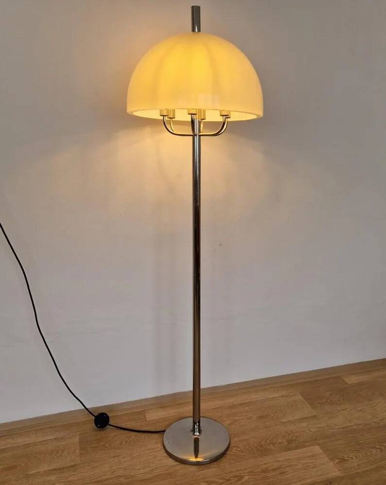 Midcentury Floor Rare Lamp Mushroom, Germany, 1970s