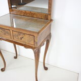 1920, antique makeup vanity with cabinet, Czechoslovakia