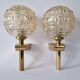 Pair of Midcentury Wall Lamps in style of Gaetano Sciolari, Italy, 1970s