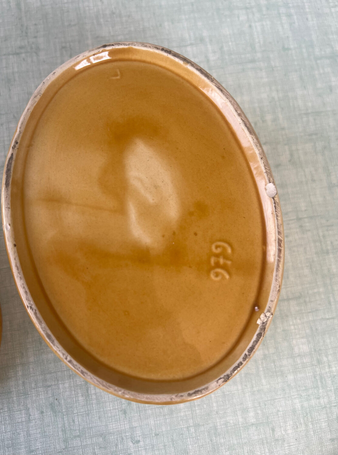 Vintage ceramic terrine hare model