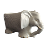 Empty elephant pocket in porcelain of the 70s stamped Capodimonte